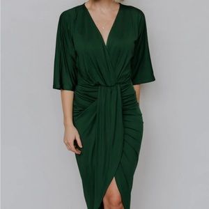 Bridesmaid style wrap dress